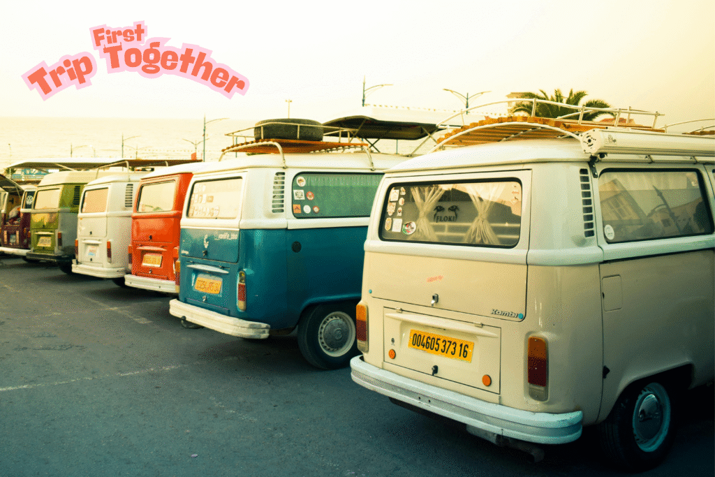 couple travel road trip