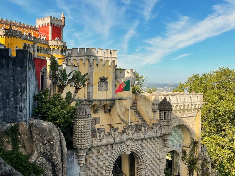 Portugal sunset over the ocean
